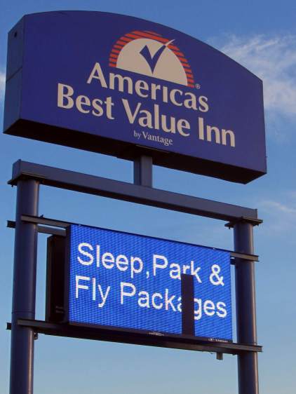 Motel LED sign glitch - 1