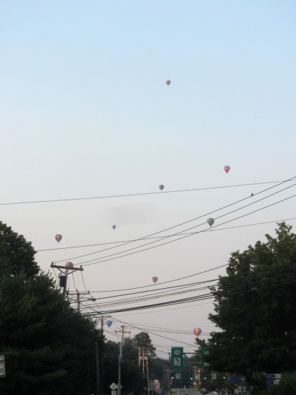 Hot Air Balloons over Red Oaks Mill