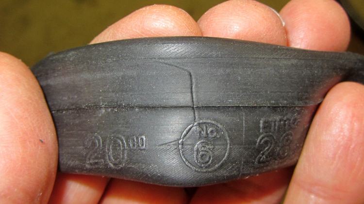 Schwalbe 20 inch tube - tire liner damage