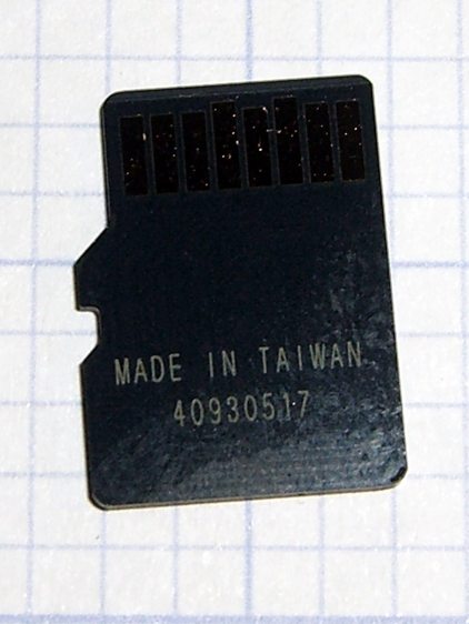 Sony SR-64UX 64 GB MicroSDXC card - back