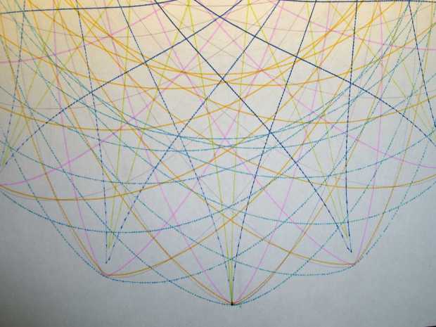 CMYK Refilled Pens - plot detail
