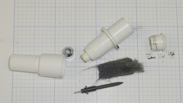 HP7475A Plotter - ceramic pen - disassembled