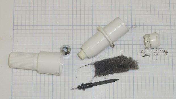 HP7475A Plotter - ceramic pen - disassembled