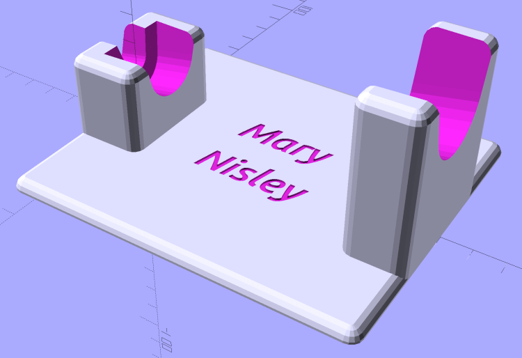 Clover Mini Iron Holder - model