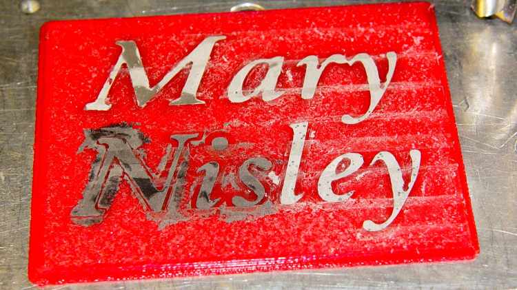 Text Block - milled 0.4 mm