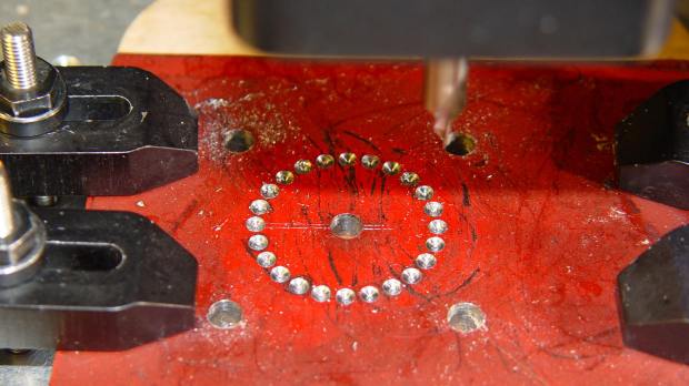 Motor Mount - chain center drilling