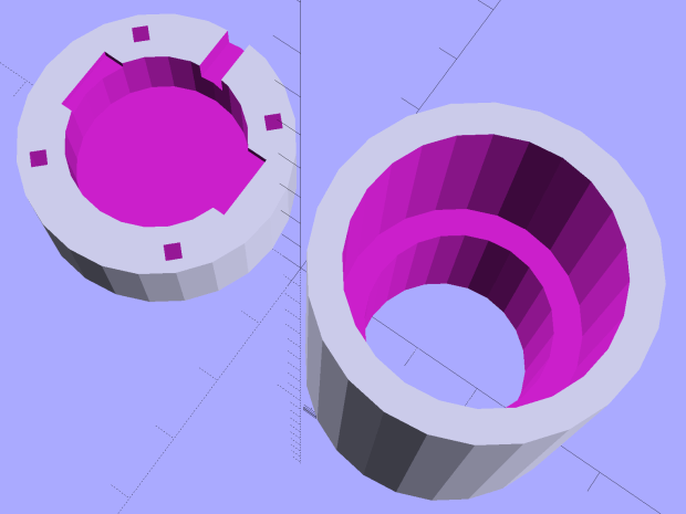 USB Camera Microscope Mount - solid model