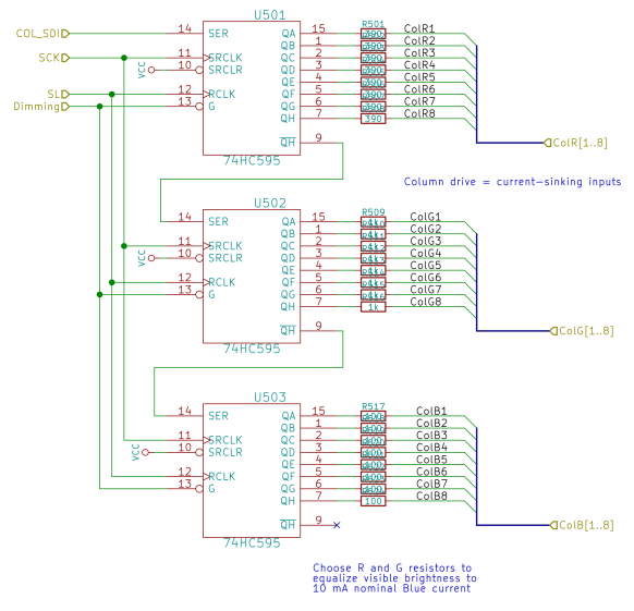 High Speed Randoms - Schematic - column drivers