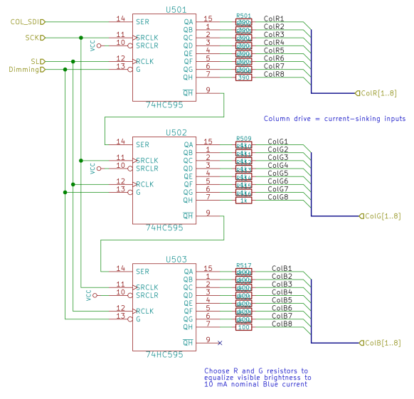 High Speed Randoms - Schematic - column drivers