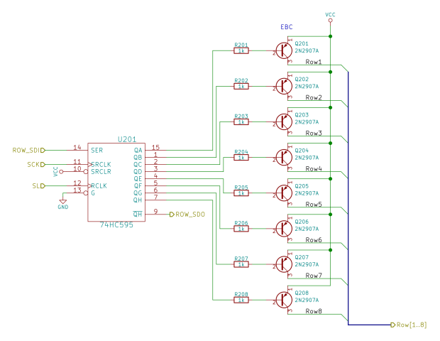High Speed Randoms - Schematic - row drivers