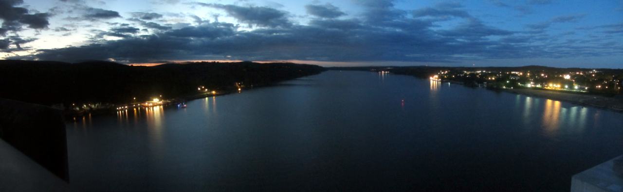 Walkway Over the Hudson - Sturgeon Moonwalk - North Panorama - 2015-08-28