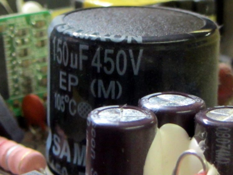 HP 2408 monitor power supply - HV cap bulge