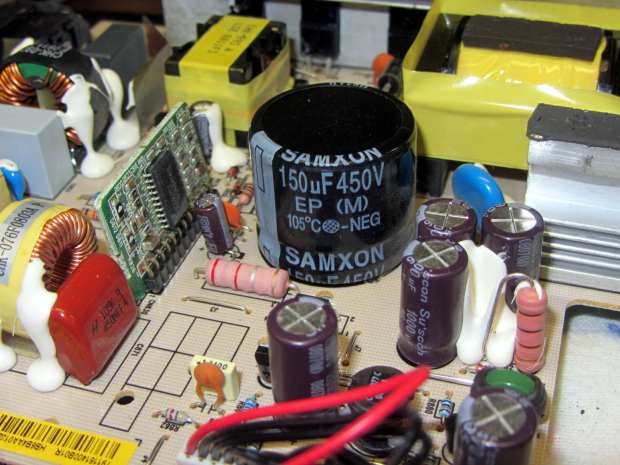 HP 2408 monitor power supply - HV cap