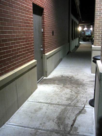 Restaurant back door