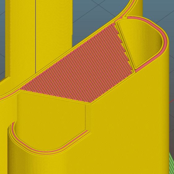 Sony HDR-AS30V holder - trapezoidal bridge - Slic3r preview