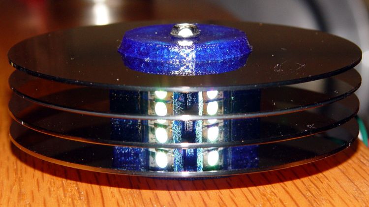 Hard Drive Mood Light - low angle