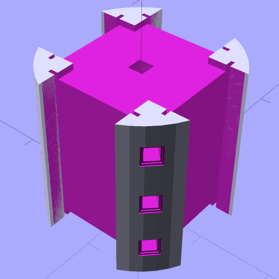Hard Drive Mood Light - solid model - Pillar