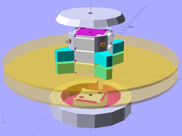 Hard Drive Mood Light - solid model - Show view