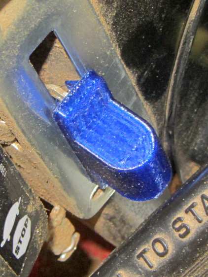 Throttle knob - installed