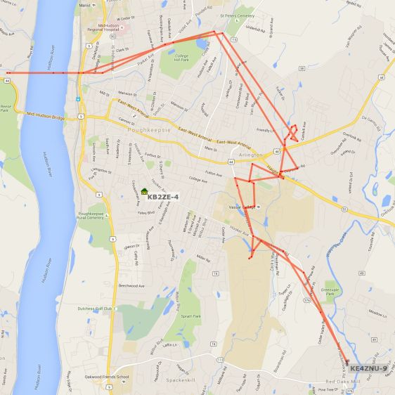Christmas Ride 2015 - APRS track