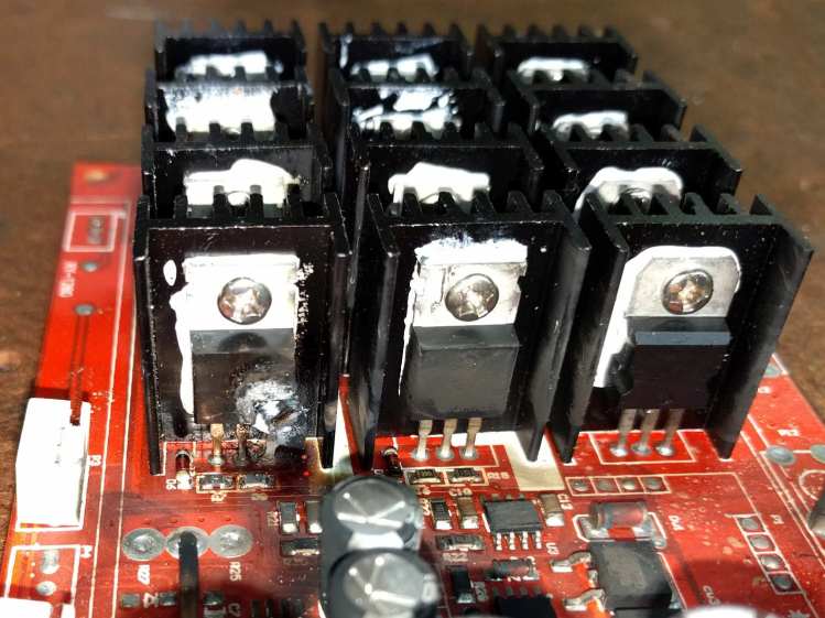 Motor Controller - exploded MOSFET