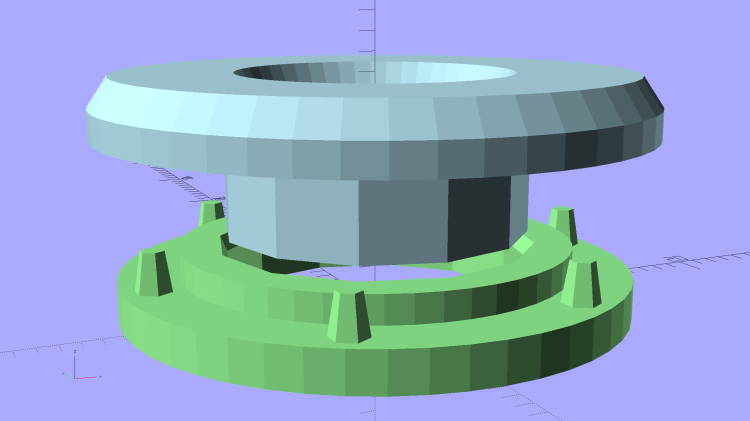 Fencing Helmet Ear Grommet - show