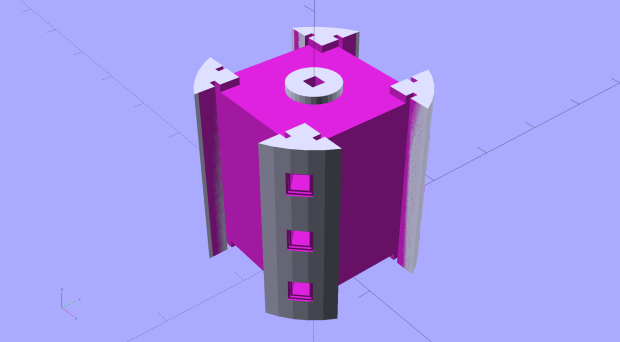 Hard Drive Mood Light - improved - Pillar - solid model