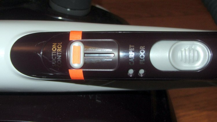 Kenmore Progressive Vacuum - visible suction slider