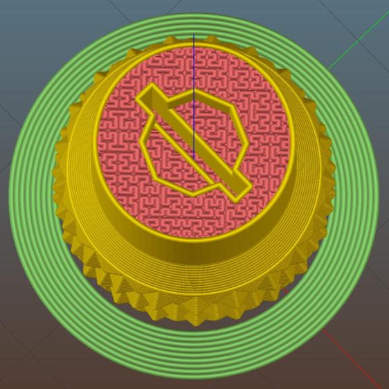Presser Foot Screw Driver - top - Slic3r