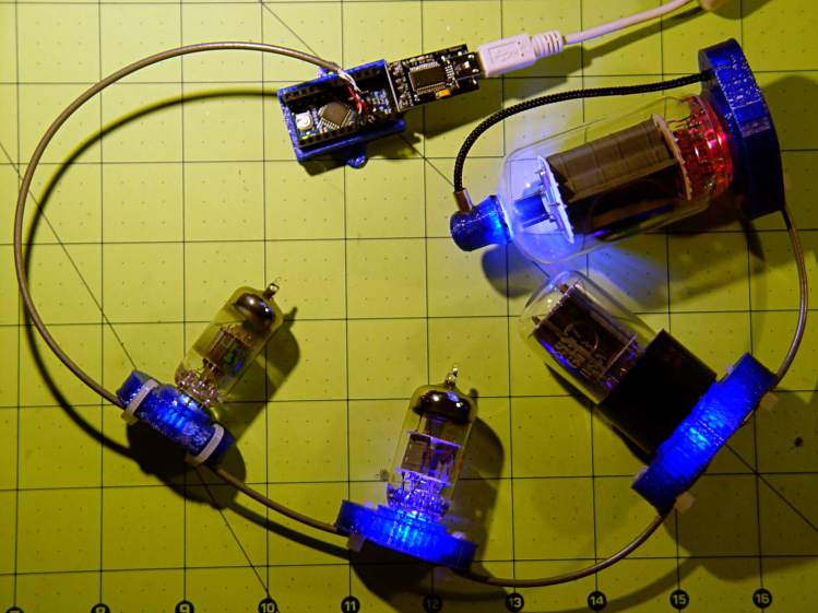 Vacuum Tube LEDs - test lashup