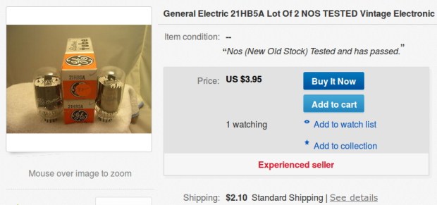 eBay - 21HB5A Tubes