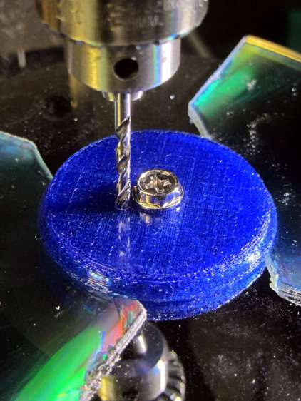Mood Light - drilling thermocouple hole