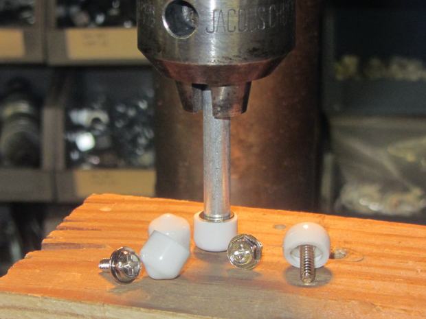 Sewing Machine Supports - inserting screws