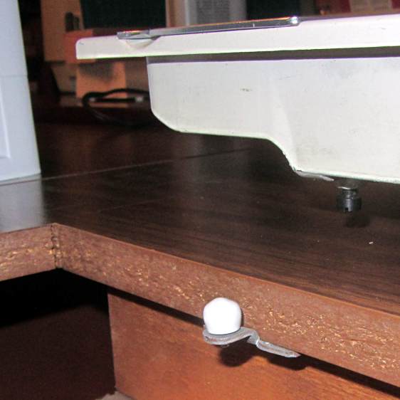 Sewing Machine Supports - installed