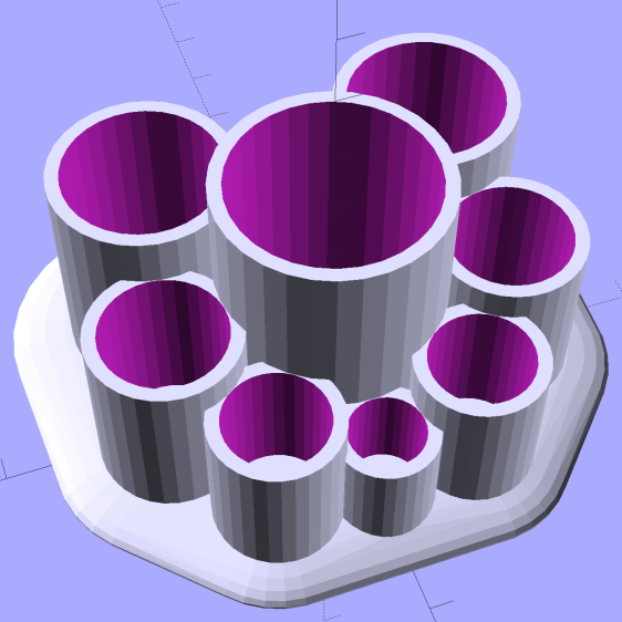 Improved Lipstick and Balm Holder - hulled base