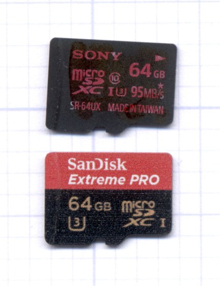 Sony 64 GB MicroSD SR-64UX - failure