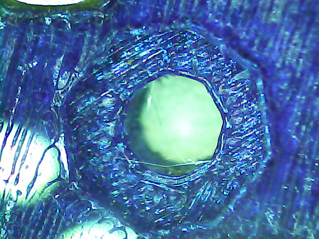 Vacuum Tube Base - nut trap overhang - detail