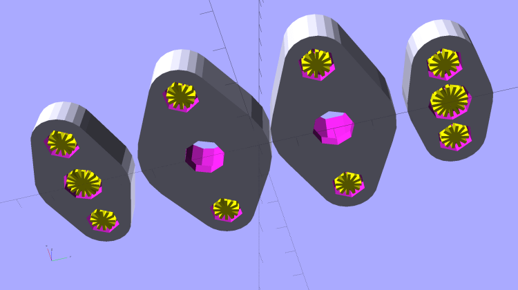 Vacuum Tube Bases - solid models - support