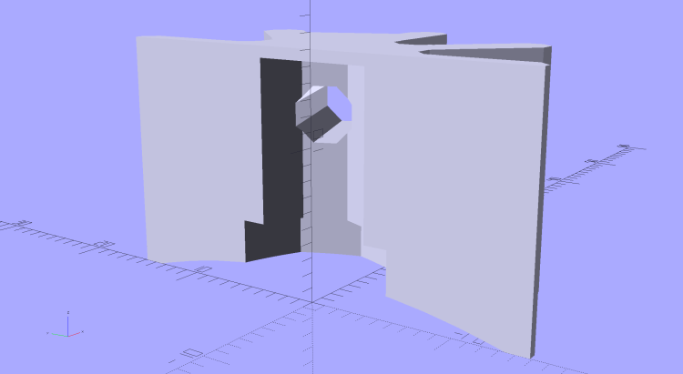 Vacuum Tube Lights - fin cap solid model - section