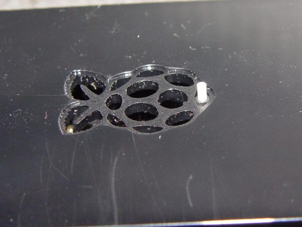 Canakit RPi Case - reset switch - exterior