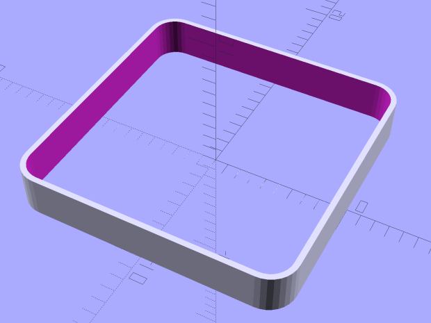 Calibration Box - open - 1 thread - solid model
