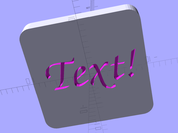 Calibration Box - solid text - solid model
