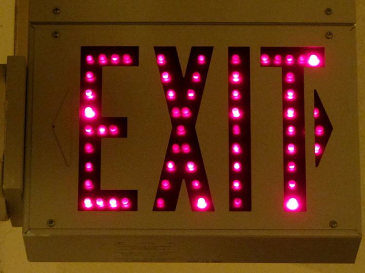 Exit Sign - LED aging