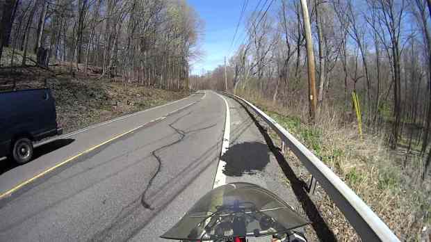 Rt 376 2016-04-21 - Northbound milepost 1110 - sinkhole