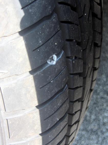 Forester - left rear tire with screw