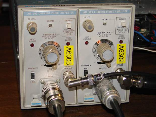 Tektronix TM502 Mainframe with AM503 Current Probe Amps