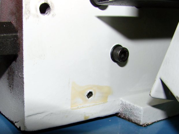 LMS Mini-lathe - mistapped cover hole
