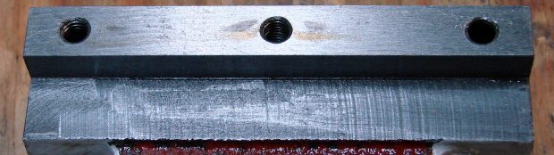 LMS Mini-lathe - carriage flat way - detail