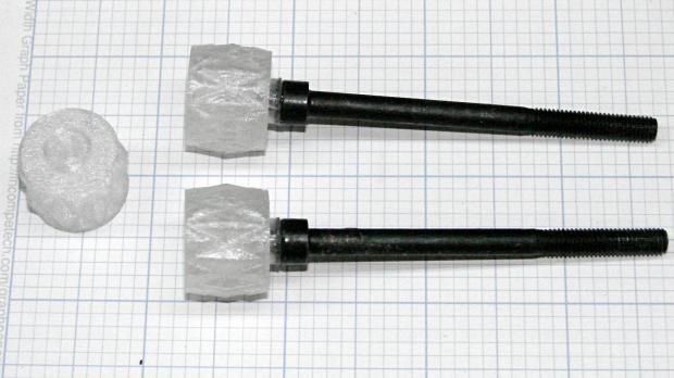 LMS Mini-lathe cover screw knobs - epoxied