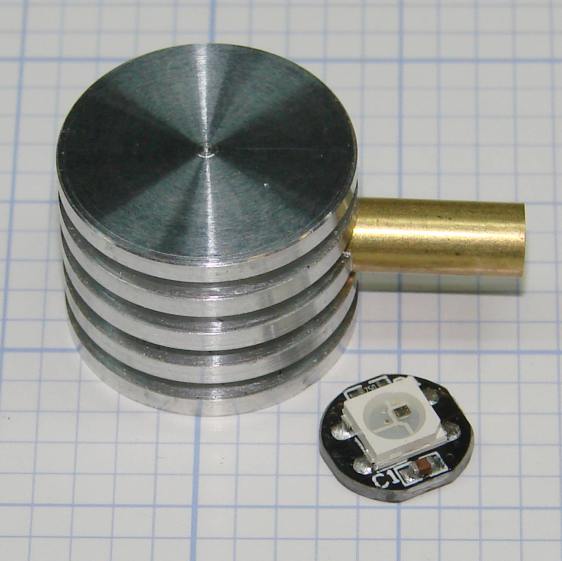 Ersatz aluminum heatsink - tubing trial fit